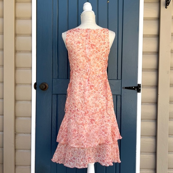 Petite Sophisticate Dresses & Skirts - PETITE SOPHISTICATE Fairycore Vintage 90s Y2K Pink Floral 100% Silk dress Size 8